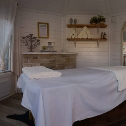 Panoramabillede af massage rum